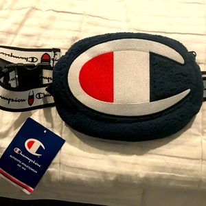 Champion Blue Fanny Pack one size fits all . New with Tags
